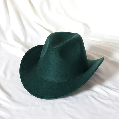 Cowboy hat various accessories cowboy hat monochrome felt hat men and women outdoor hat rider hat шляпа женская