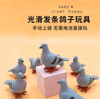 New Kids Clockwork Toy Jumping Pigeon Simulation Animal Cute Winding Will Jump Baby Toys 2-4 Years Old Gift
