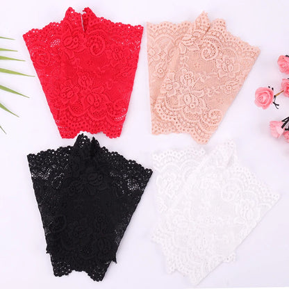 1 Pair Summer Autumn Sexy Lace Gloves Girls Women Sunscreen Short Gloves Fingerless Driving Gloves Half Finger Mittens Elastic