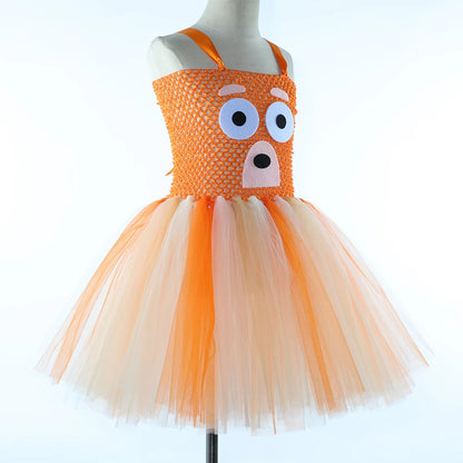 Costume pour filles, robe tutu de chien de berger de dessin animé,  costumes de chiot de chien d'animal pour enfants, déguisement de fête d'Halloween pour tout-petits