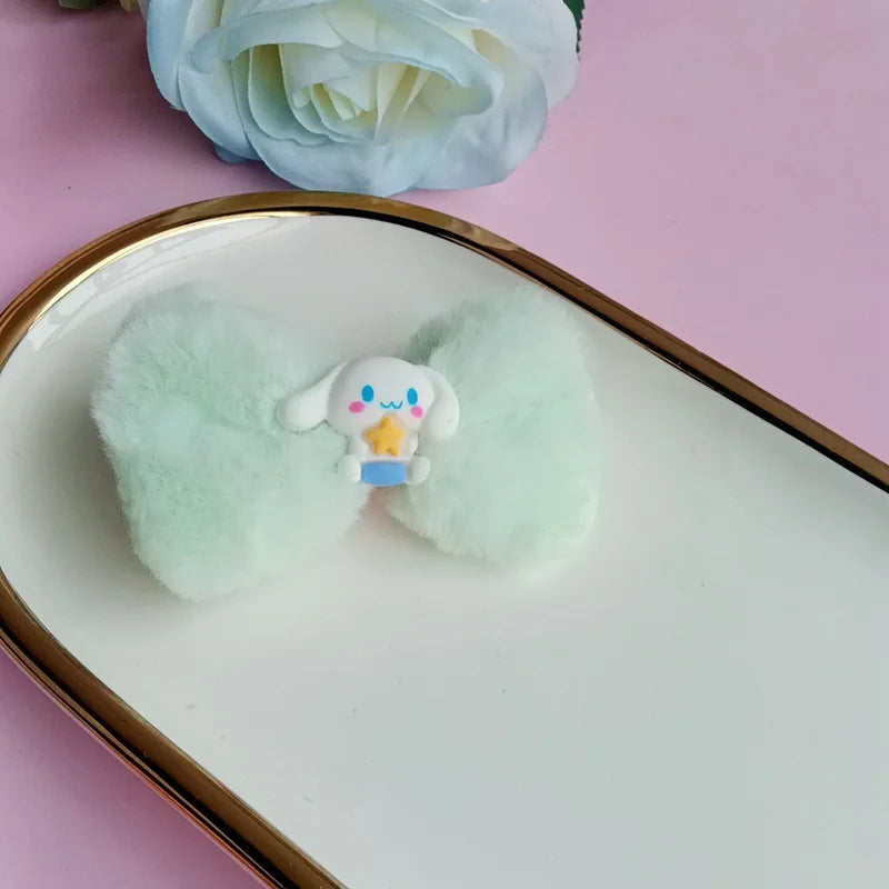 Kawaii Hair Accessories Side Clips That Won Hurt Hair Cute Cartoon Kuromi With Multiple Colors Choose Two Designs Girl Gift Toy