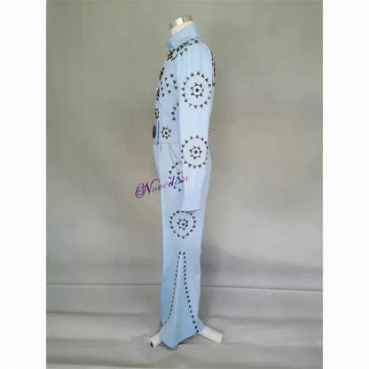 Costume de danse de salon pour homme, accessoire de luxe de haute qualité, style rock, Le King, Diamond Rock, Cosplay, 2025, C AA