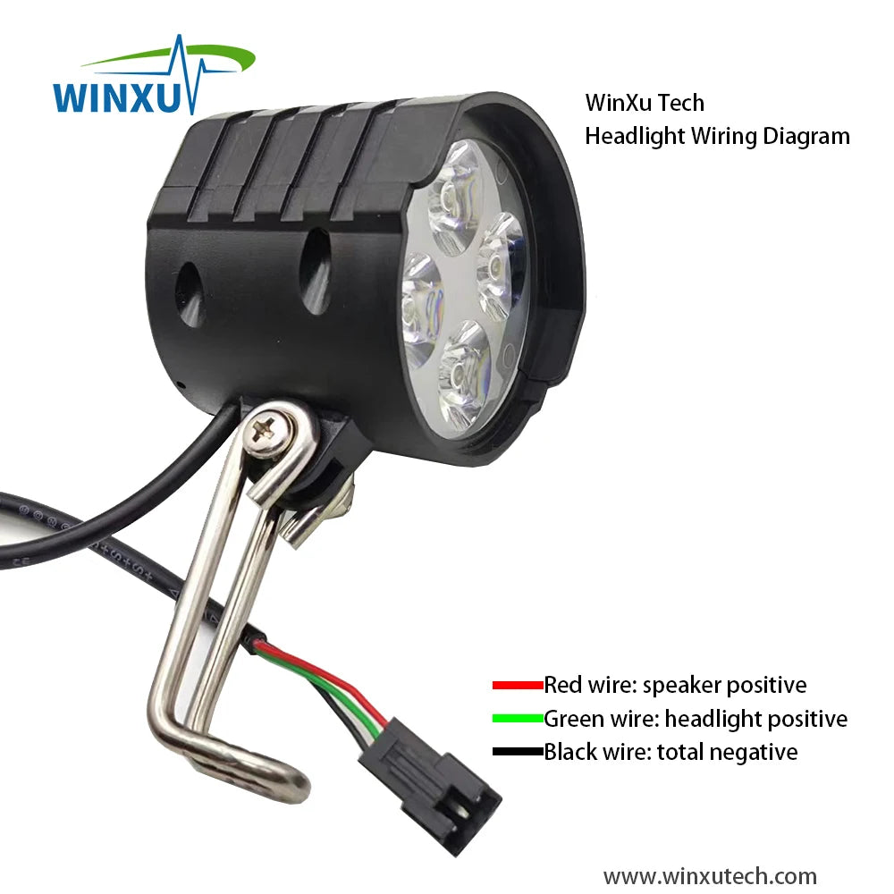 Feu arrière de phare de vélo électrique 36V 48V 60V, clignotant gauche droit, feu stop bas, interrupteur intégré, Kit universel pour vélo électrique