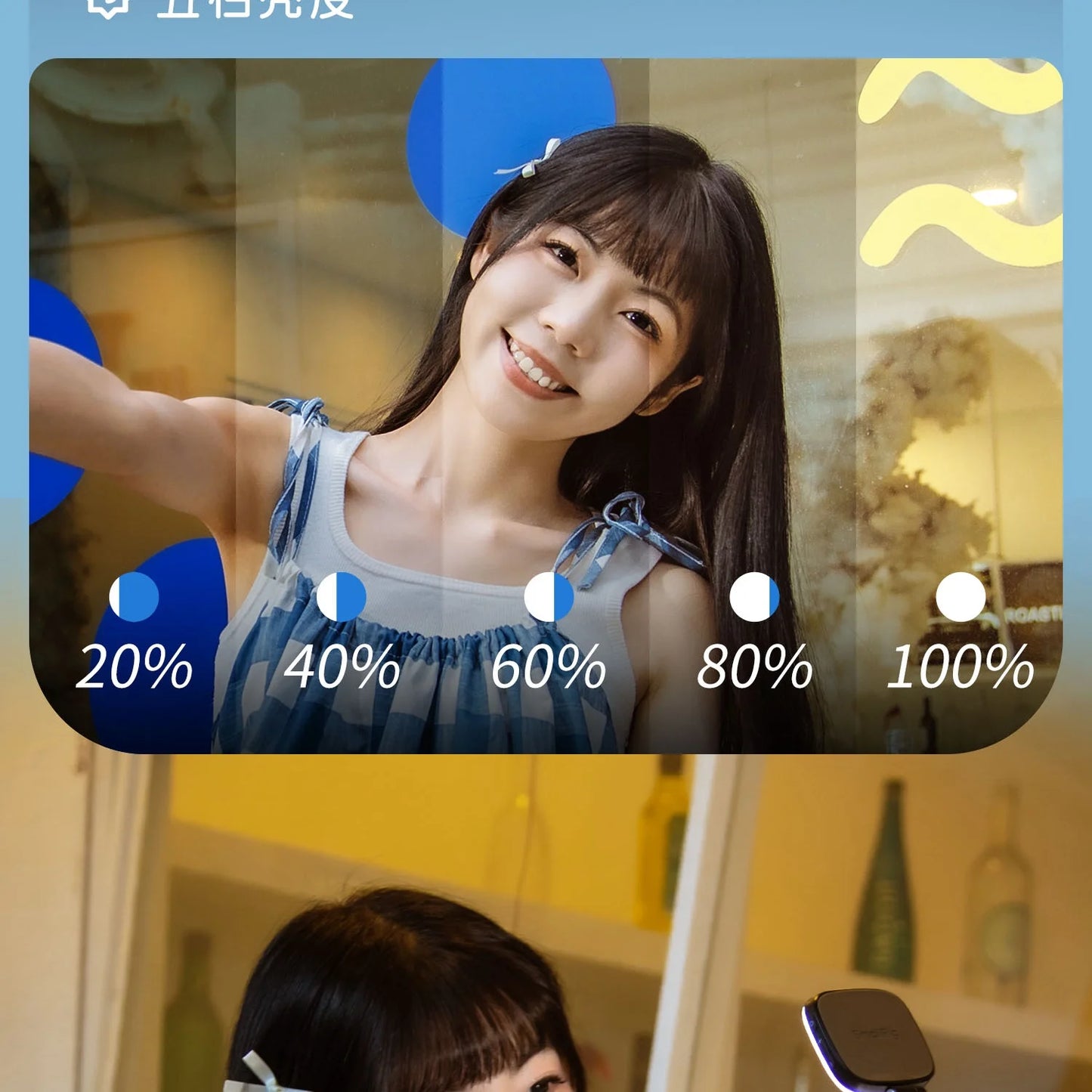 SmallRig Magnetic Phone Light,P48 Bi-Color Dimmable LED Fill-Light Foldable MagSafe Beauty Lamp Soft Panel,for IPhone16/Android