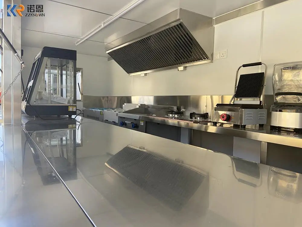 Portable Prefab Container House For Bakery Coffee Shop Kiosk Kitchen Application Outdoor Mobile Container Restaurant For Sale