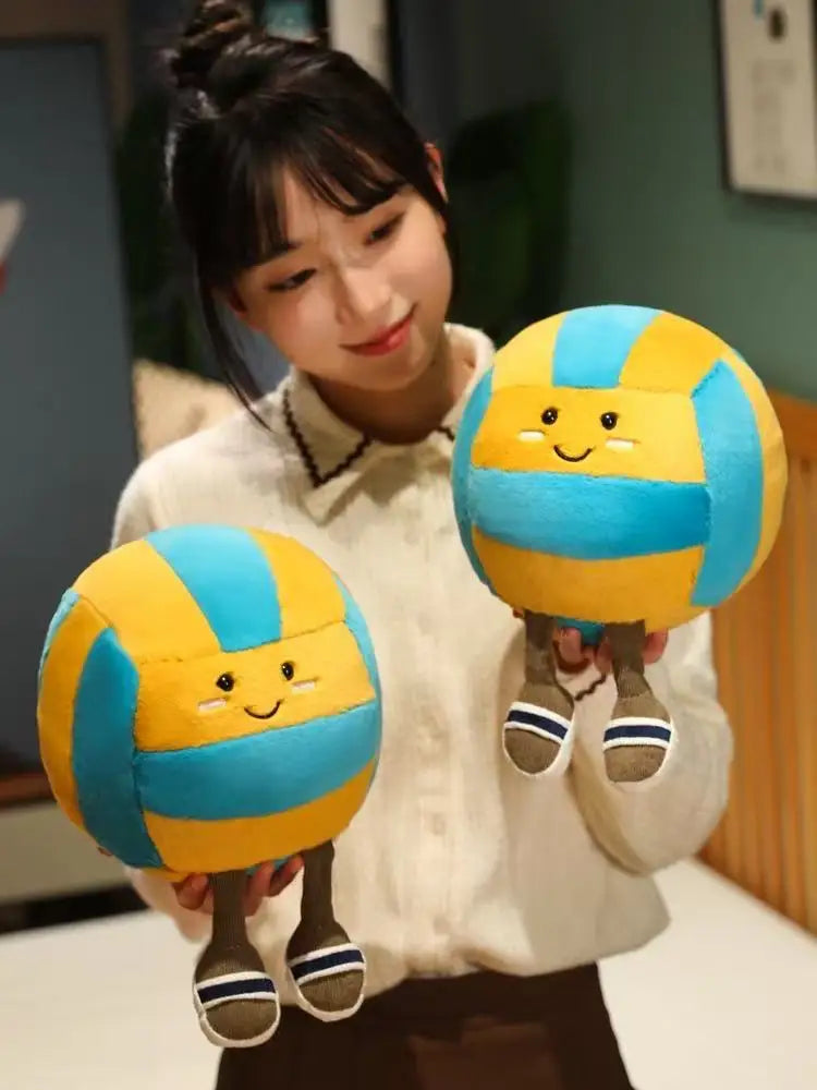 Peluche Jellycat, nouvelle poupée de volley-ball, jouet fait main, poupée de dessin animé mignon, coussin, cadeau d'anniversaire pour enfant