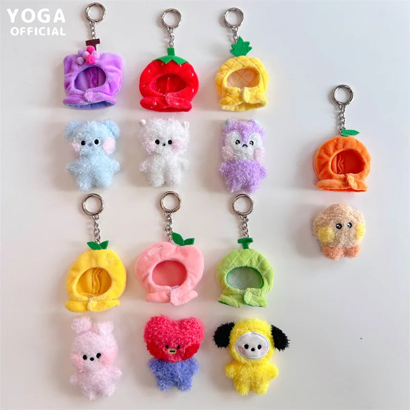 Bt21Ed Baby Fruit Series Kawaii Anime COOKY MANG Plus Keychain Cute Cartoon Plus Pendant Doll Toy Bag Accessories Girl Gift