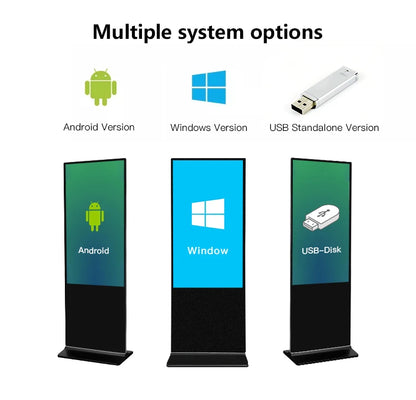 21.5 32 43 pouces centre commercial Android écran tactile interactif affichage de signalisation numérique support de sol Lcd kiosque d'auto-service