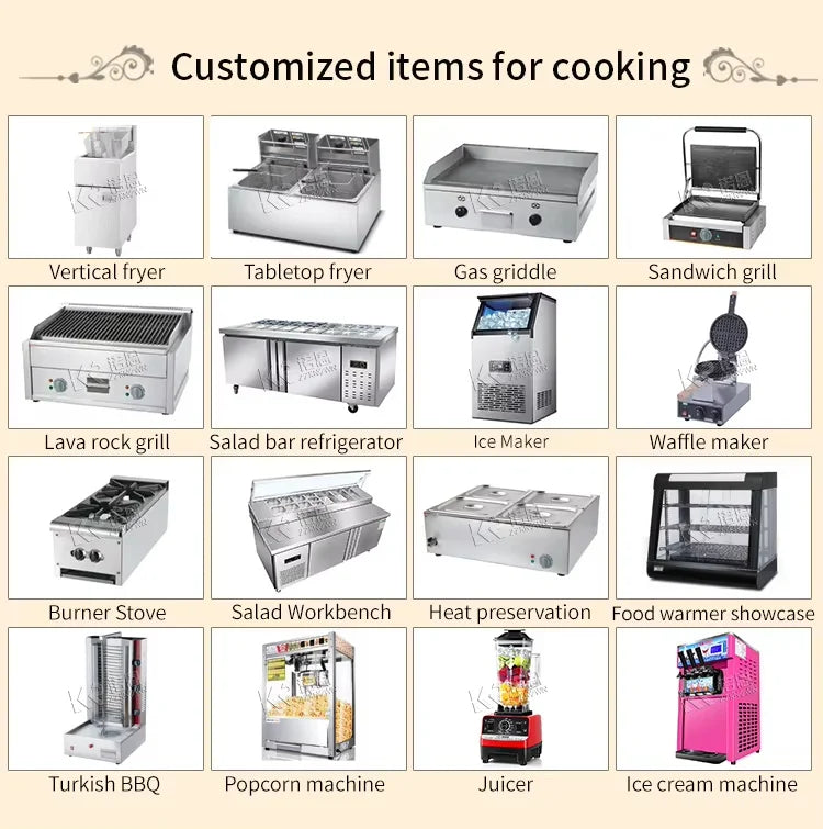 Concession Food Truck Fully Equipped Street Restaurant Coffee Snack Cart Mobile Concession Food Trailer With Full Kitchen