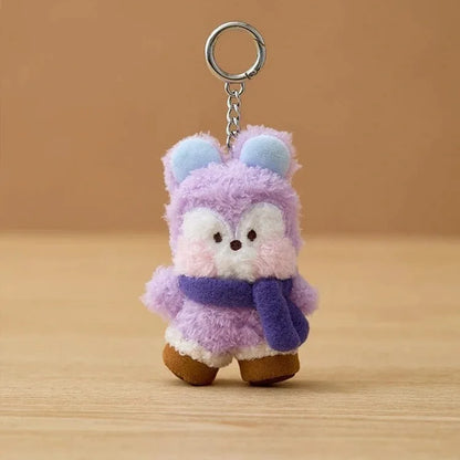 New 10Cm Bt21Ed Baby Series Kawaii Anime Rj Cooky Plush Keychain Cute Cartoon Plush Pendant Doll Toy Bag Accessories Girl Gift