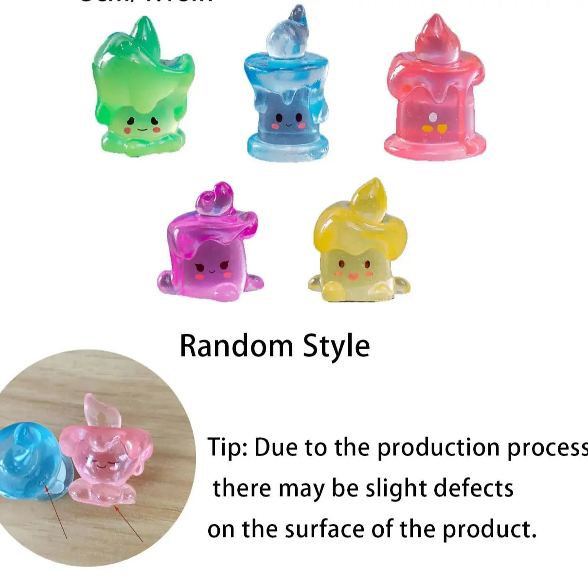 10pcs Halloween Luminous Mini Resin Candles Glow in The Dark Halloween Candelabra Miniature Ghost Candle Decor for Halloween Par