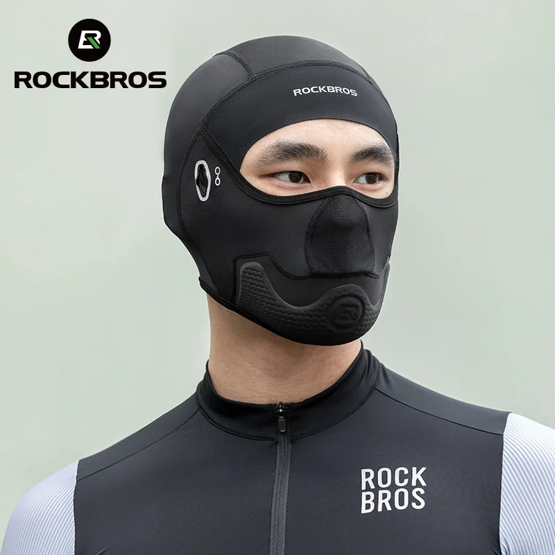 ROCKBROS - Cagoule de cyclisme d'été cool, protection UV, écharpe de randonnée, chapeau en soie glacée, couvre-visage, doublure de casque de vélo de sport