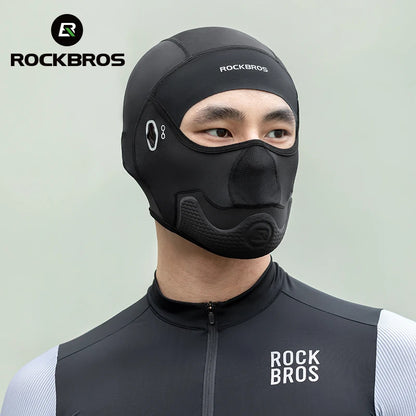 ROCKBROS - Cagoule de cyclisme d'été cool, protection UV, écharpe de randonnée, chapeau en soie glacée, couvre-visage, doublure de casque de vélo de sport