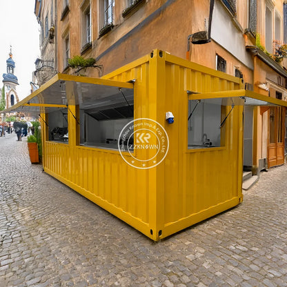 Modular Restaurant Container Bar With High Quality  Food Kiosk Container Bar Coffee Shop Restaurant USA Standard