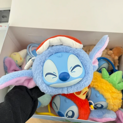 New Genuine Stitch Funny Travel Series Crossbody Bag Vinyl Face Bags Blind Box Trendy Toys Guaihaobei Stitch Mystery Box As Gift