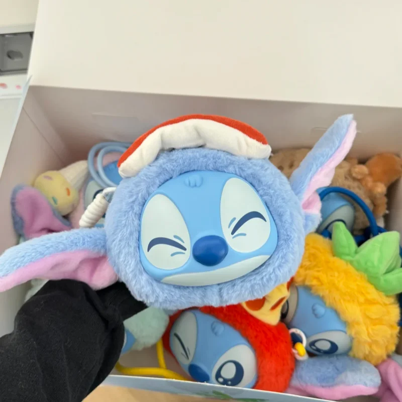 New Genuine Stitch Funny Travel Series Crossbody Bag Vinyl Face Bags Blind Box Trendy Toys Guaihaobei Stitch Mystery Box As Gift