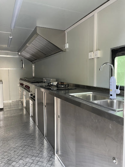 Commerical Food Truck Stainless Steel Snack Cart Hot Dog Coffee Kiosk Mobile Kitchen Concession Food Truck Trailer For Sale