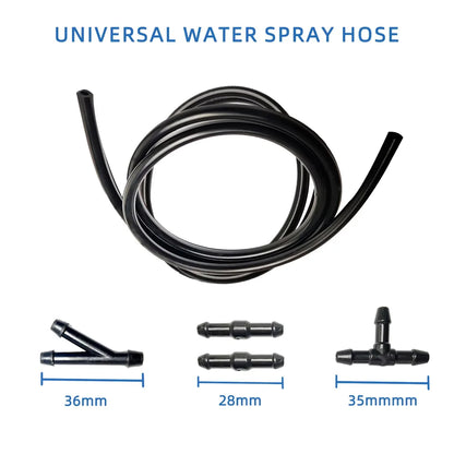 1/2/3/4M Washer Nozzle Hose Windshield Wiper With Connector Kit T Y Straight Pipe Windshield Spray Hose Fluid Pipe