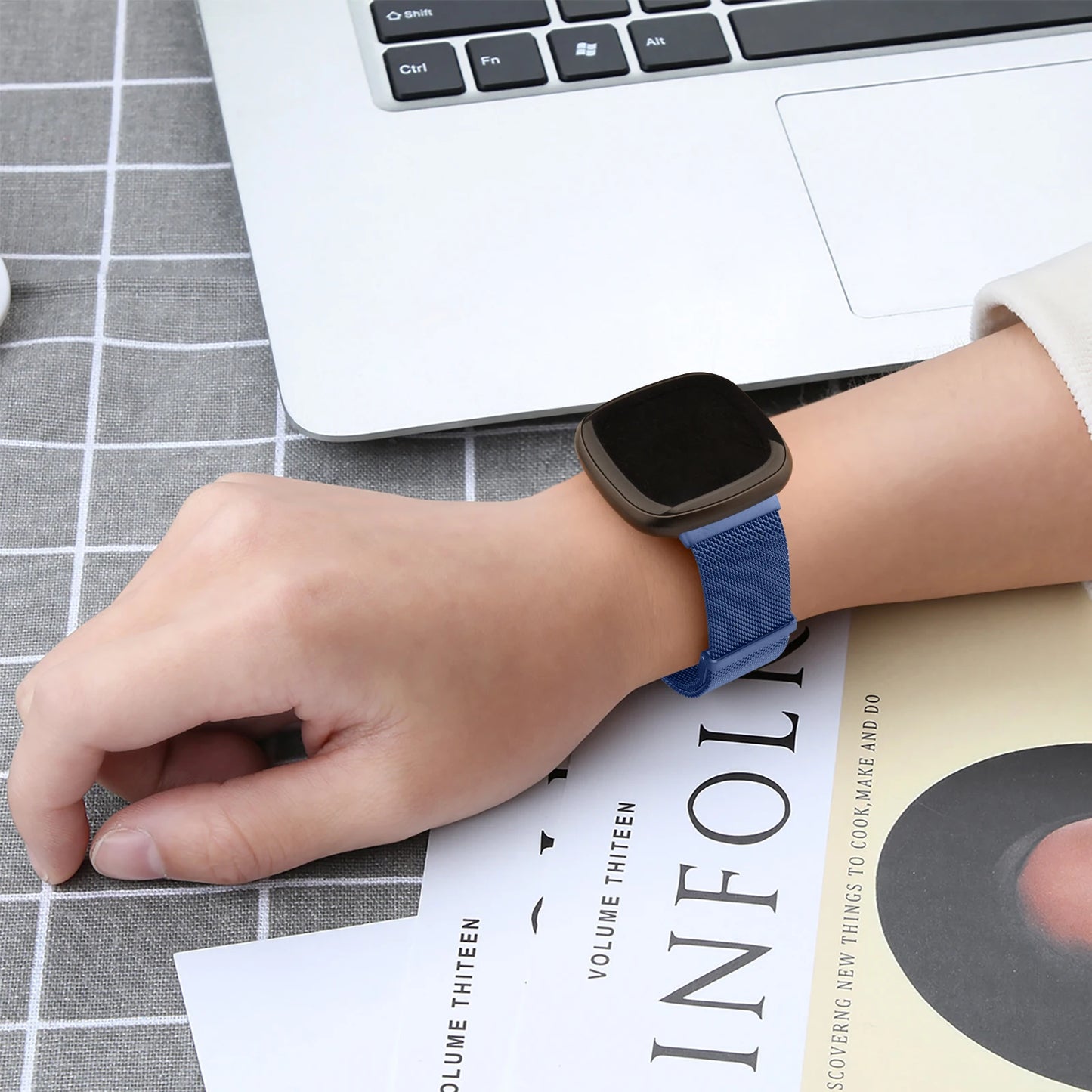 Metal Magnetic Strap For Fitbit Versa 3 4 Watchband Bracelet Wristband For Fitbit Versa Sense/sense 2 Milanese Replacement Strap