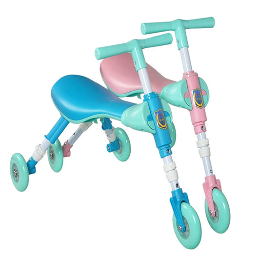 New liftable children's folding large mantis car three-wheeled scooter baby walker 1-6 years old yo-yo car