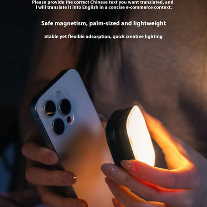 SmallRig Magnetic Phone Light,P48 Bi-Color Dimmable LED Fill-Light Foldable MagSafe Beauty Lamp Soft Panel,for IPhone16/Android