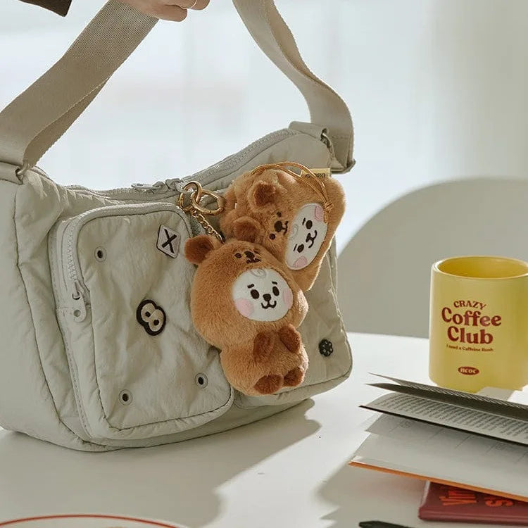 Baby Animal Series Bt21 Cooky Shooky Plush Doll Keychain Pendant Cute Koya Toy Girls Bag Packaging Decoration Collection Gift