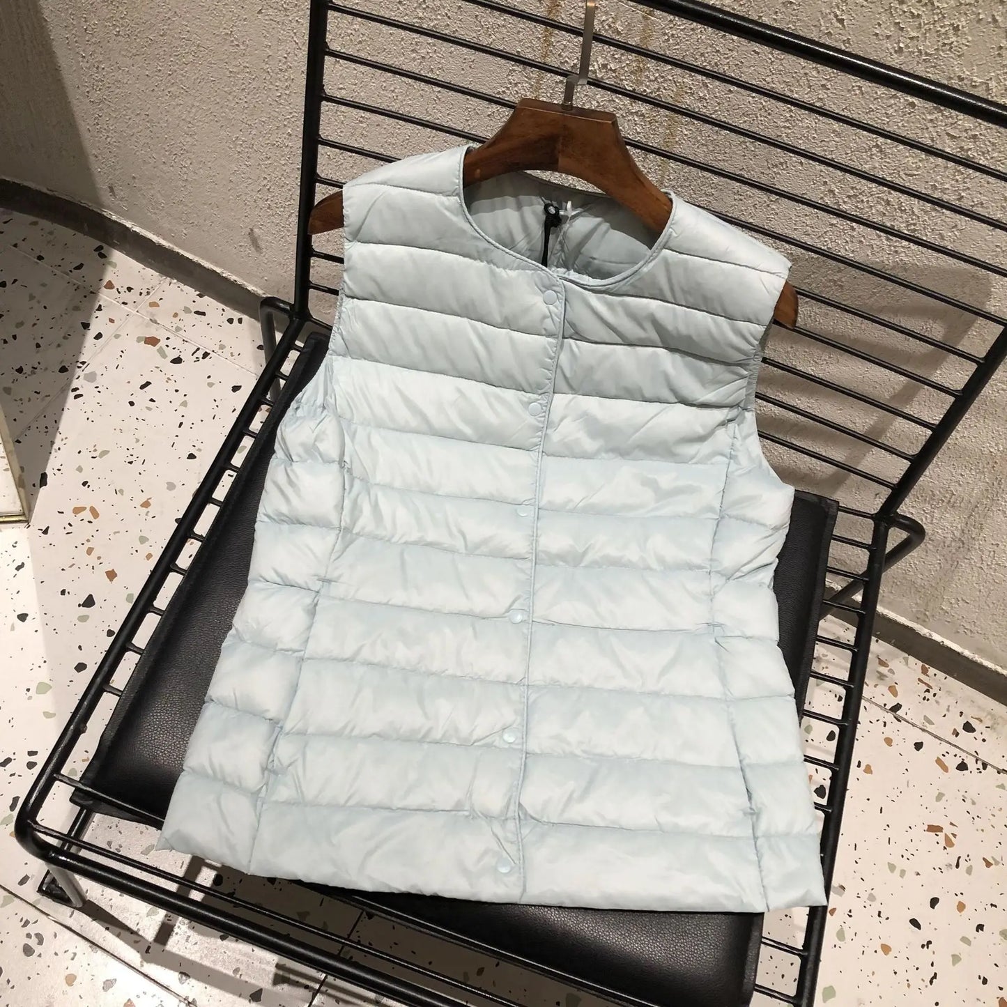 Doudoune sans manches pour femme, nouvelle collection printemps-hiver 2025, 90 % duvet de canard blanc, ultra légère, pliable, chaude, doublure en duvet