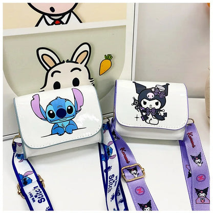 Sacs à bandoulière mignons Anime Kuromi Stitchou pour filles et femmes, marque de luxe, mini sacs de créateur de haute qualité, cadeaux