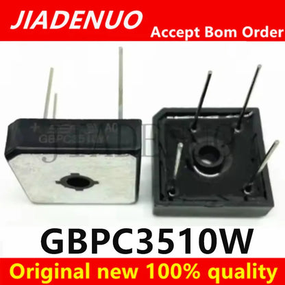 (5-10 pièces) 100% nouveau jeu de puces de pont redresseur GBPC3510W courant 35A 1000V
