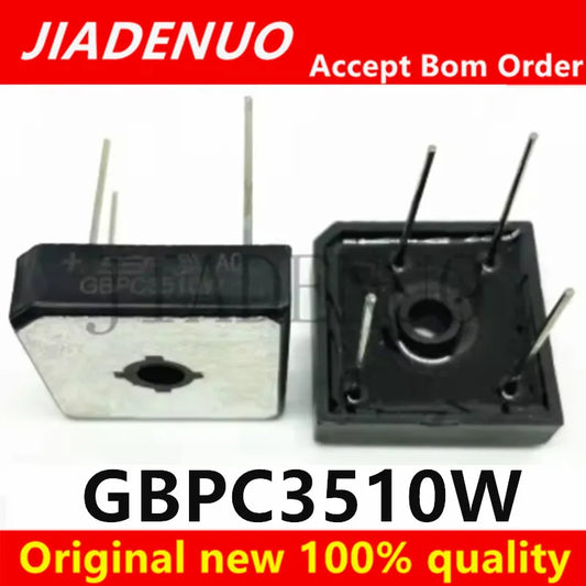 (5-10 pièces) 100% nouveau jeu de puces de pont redresseur GBPC3510W courant 35A 1000V