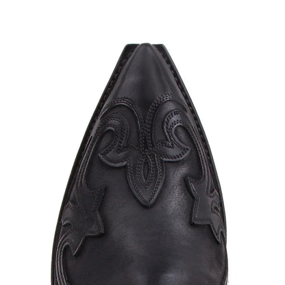 New Men's Boot Handmade Wedge Ankle Boots for Men Western Cowboy Boots Unisex Men's Leather Shoes Hard-Wearing