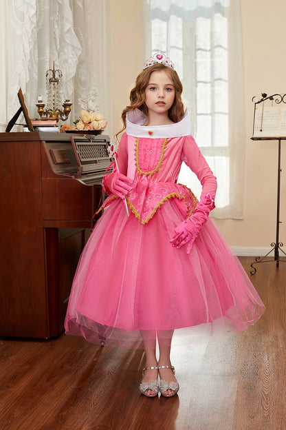 Robe de princesse pour filles, robe d'anniversaire à volants pour enfants, robe de Noël pour enfants,  spectacle, robes de cosplay fantaisie