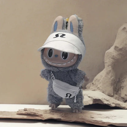 15/17cm Labubu V1 V2 V3 Doll Clothing Fashion Hoodie and Bag Korean Idol Trendy DIY Doll Clothing Accessories Toy Gift