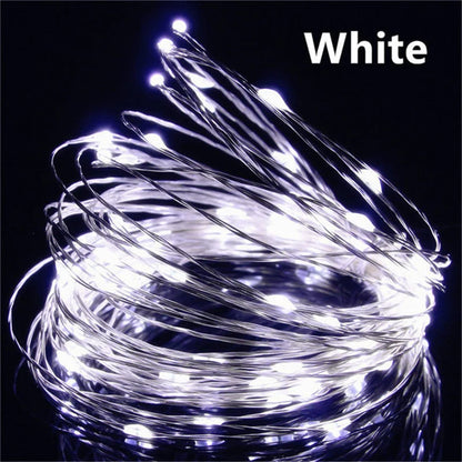 1m/2m/3m/5m/10m USB LED String Lights Garland Lamp DIY Party Wedding Christmas Tree Flasher Fairy LED Lights Home Decoration