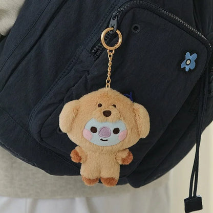 Baby Animal Series Bt21 Cooky Shooky Plush Doll Keychain Pendant Cute Koya Toy Girls Bag Packaging Decoration Collection Gift