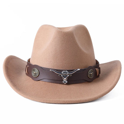 Cowboy hat various accessories cowboy hat monochrome felt hat men and women outdoor hat rider hat шляпа женская