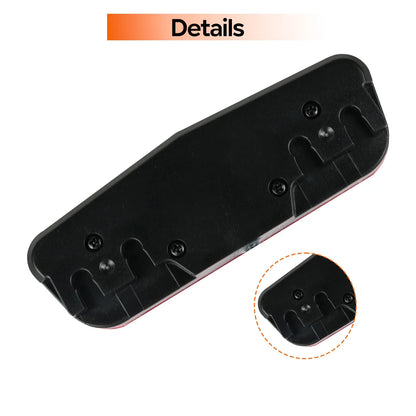 Feu arrière de vélo, feux d'avertissement de sécurité pour vélo électrique, feu arrière LED 12V - 60V avec réflecteur, point culminant de frein, connecteur SM étanche