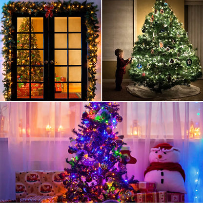 Energy Saving LED Outdoor Garden String Lights 10M 20M 30M 50M 100M Solar/EU/US Plug Charging LED Christmas Lawn Luminous Lamp