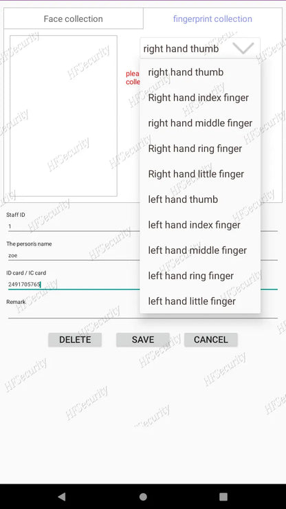 HFSecurity FR05 lecteur de carte RFID à reconnaissance faciale tout-en-un Wifi système de contrôle d'accès de présence lecteur de détection de visage