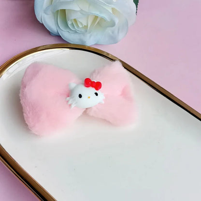 Kawaii Hair Accessories Side Clips That Won Hurt Hair Cute Cartoon Kuromi With Multiple Colors Choose Two Designs Girl Gift Toy