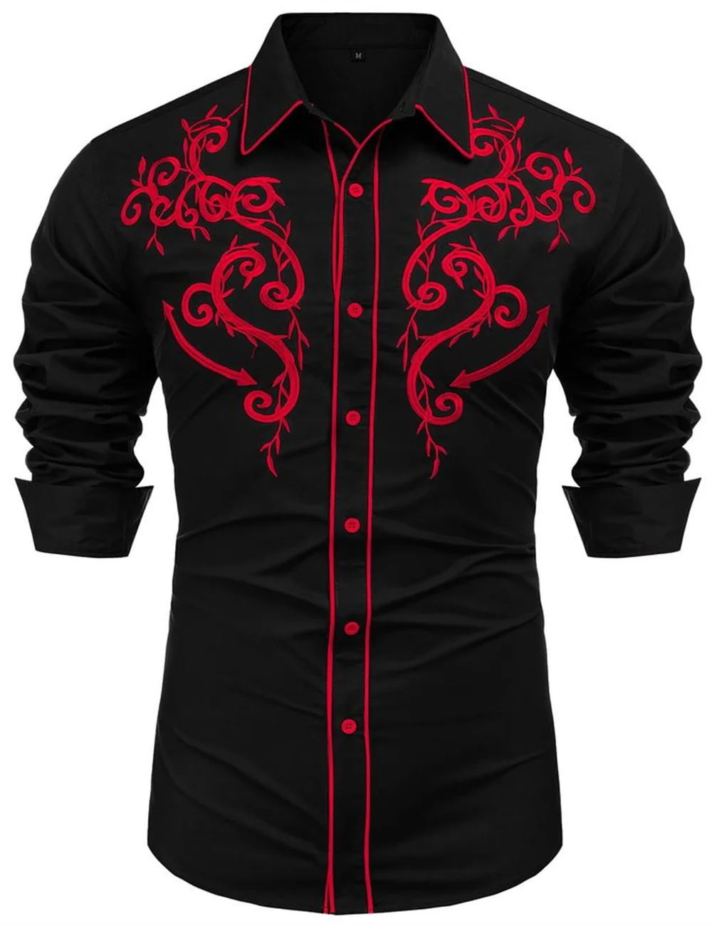 Western Denim Men's Shirt Comfortable and Soft Men's Clothing Long Sleeve Shirt Daily Wear Denim Shirt Fashion Button Design