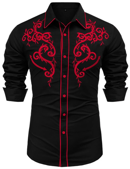 Western Denim Men's Shirt Comfortable and Soft Men's Clothing Long Sleeve Shirt Daily Wear Denim Shirt Fashion Button Design