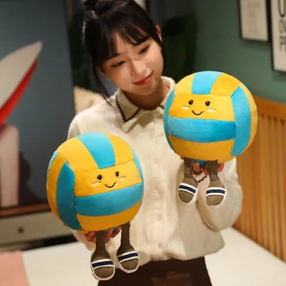 Peluche Jellycat, nouvelle poupée de volley-ball, jouet fait main, poupée de dessin animé mignon, coussin, cadeau d'anniversaire pour enfant