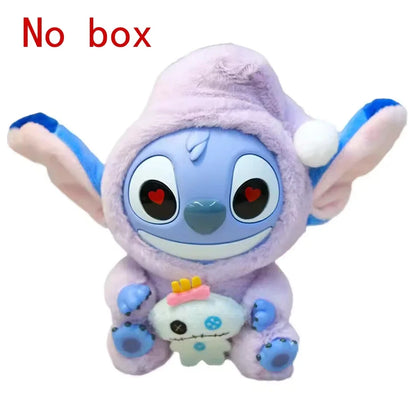 Stitch Eat Something Before Sleep Series Blind Box Plush Vinyl Toys Cute Doll Replica Mystery Box Bag Pendant Decor Gift
