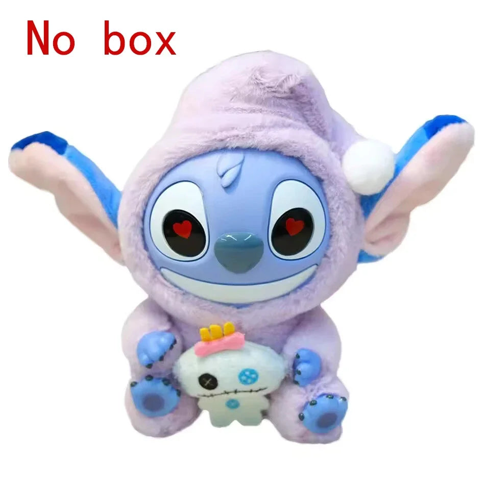 Stitchou Eat Something Before Sleep Series Blind Box Plush Vinyl Toys Cute Doll Replica Mystery Box Bag Pendant Decor Gift