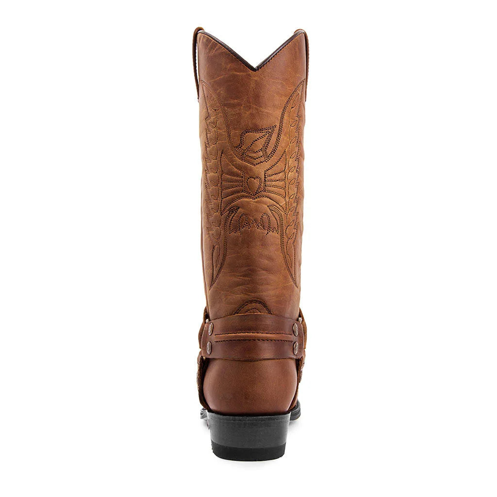 Bottes de cowboy western noires et marron en similicuir pour homme, chaussures d'hiver rétro brodées, mi-mollet, taille 48, nouvelle collection 2023