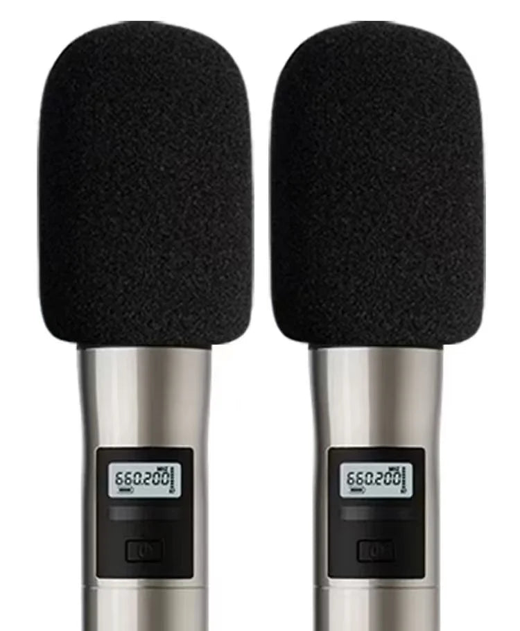 Wireless Handheld Microphone Covers  Windproof Anti-Saliva and Washable Sponge Foam Cover for Most Microphone Mic Cap