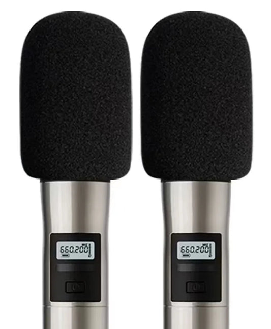 Wireless Handheld Microphone Covers  Windproof Anti-Saliva and Washable Sponge Foam Cover for Most Microphone Mic Cap