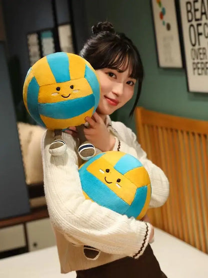 Peluche Jellycat, nouvelle poupée de volley-ball, jouet fait main, poupée de dessin animé mignon, coussin, cadeau d'anniversaire pour enfant