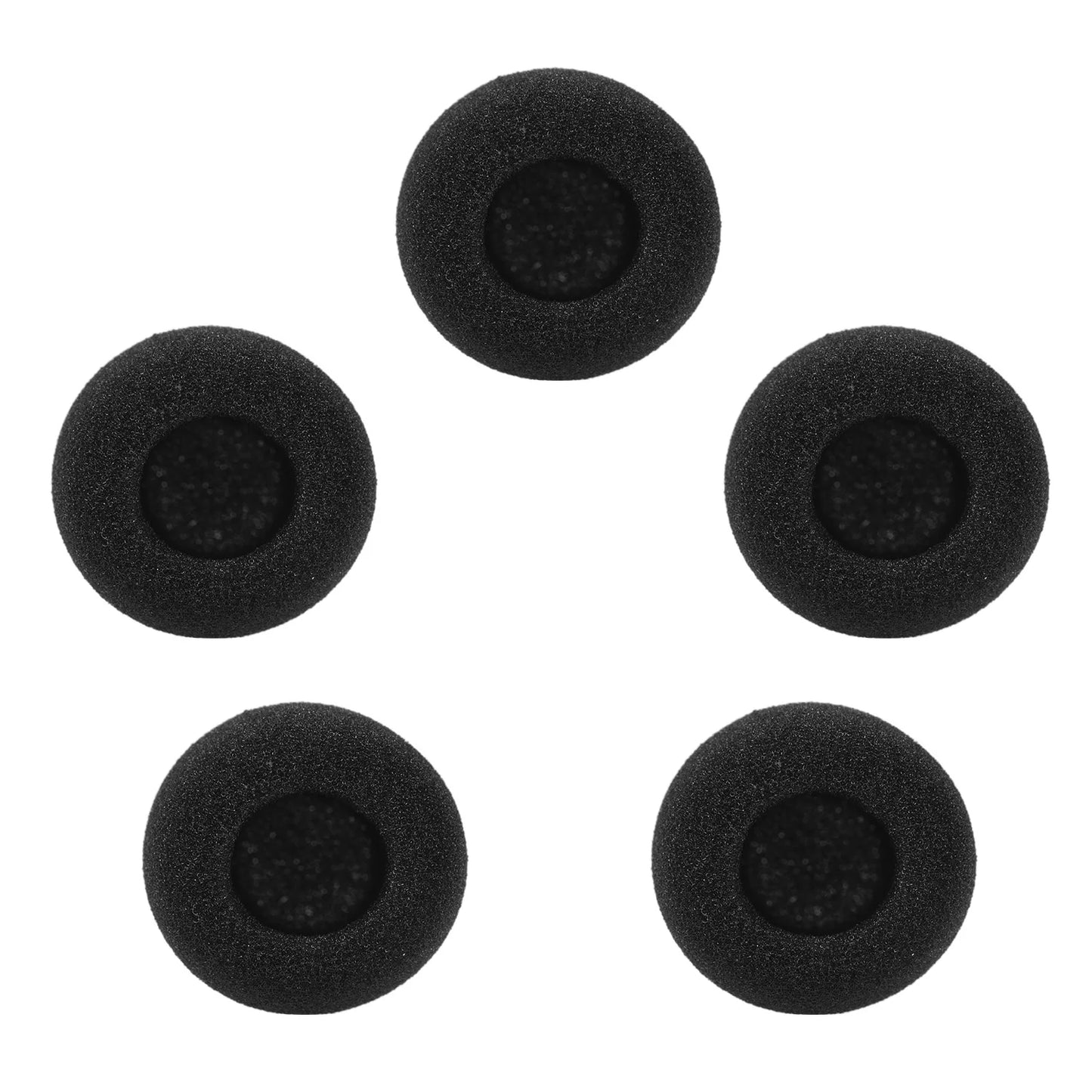 Mini bonnettes anti-vent pour microphone, protections en mousse pour micro-casque, noir, lot de 5 pièces